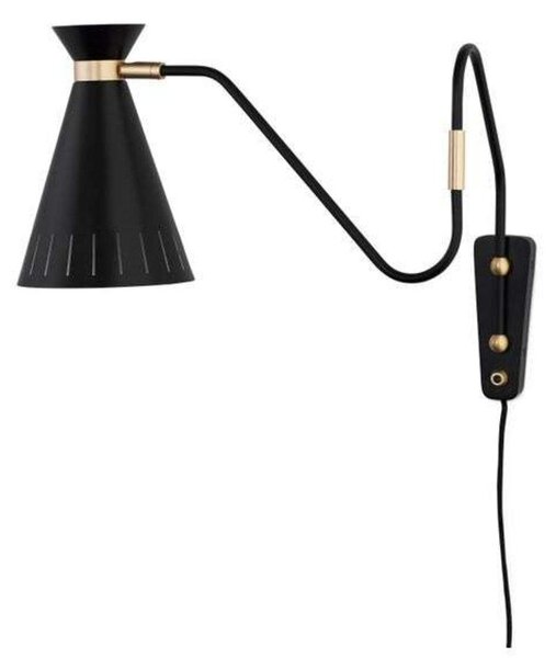 Nástěnná Svítidla Warm Nordic, Cone, Černá, Obývací pokoj, Kov, Vintage