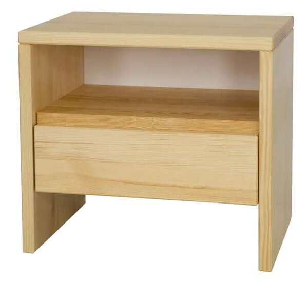 Drewmax SN121 noční stolek masiv borovice (Kvalitní borovicový noční stolek)