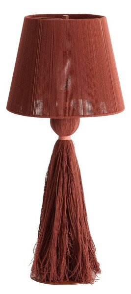 Stolní lampa v cihlové barvě s textilním stínidlem (výška 58 cm) Espino – Light & Living