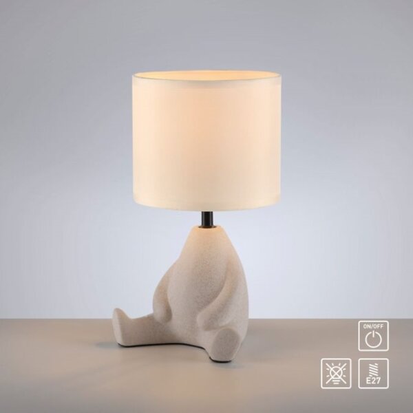 JUST LIGHT. 14190-39 - Stolní lampa TED 1xE27/25W/230V béžová