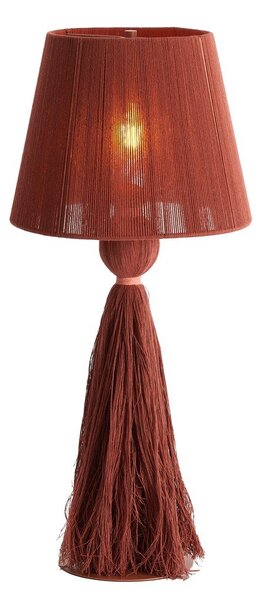 Stolní lampa v cihlové barvě s textilním stínidlem (výška 58 cm) Espino – Light & Living