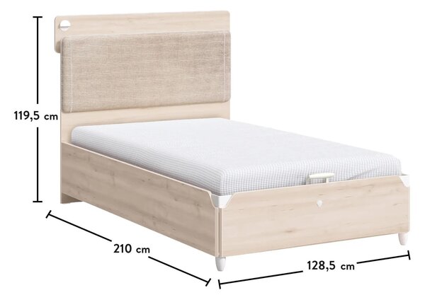 Čilek Postel s úložným prostorem vyklápěcí LINE 120x200 cm Duo