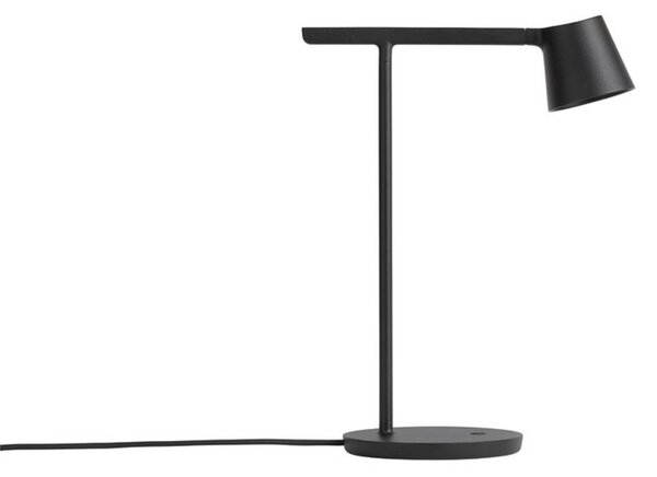 Stolní lampa Muuto, stmívatelné, Černá, Obývací pokoj, Hliník