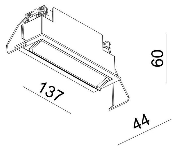 IMPR 563006 Deko-Light stropní vestavné svítidlo Ceti 5 14-15V DC 10W 3000 K 700 lm 137 mm bílá