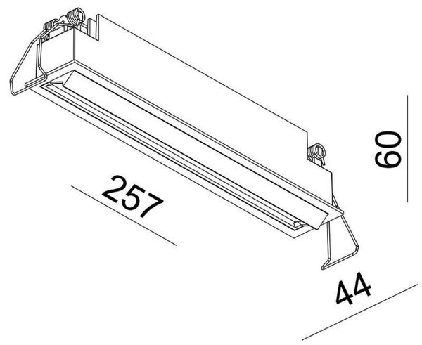 IMPR 563007 Deko-Light stropní vestavné svítidlo Ceti 10 28-29V DC 20W 3000 K 1120 lm 257 mm bílá