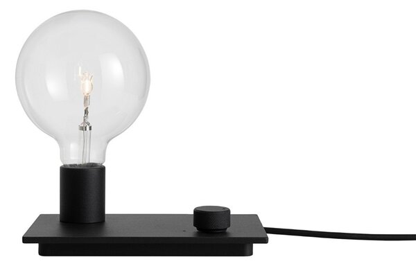 Stolní lampa Muuto, Černá, Ložnice, Hliník, Design