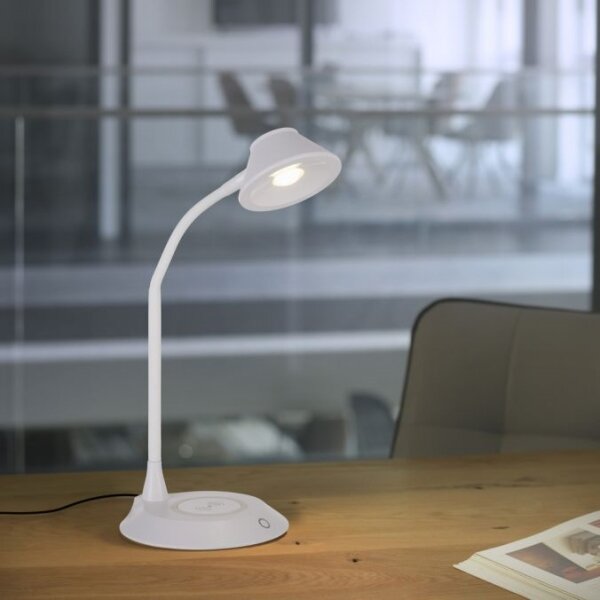 JUST LIGHT. 14414-16 -LED Stm stolní lampa s nabíjením PUCKI LED/4,5W/230V bílá