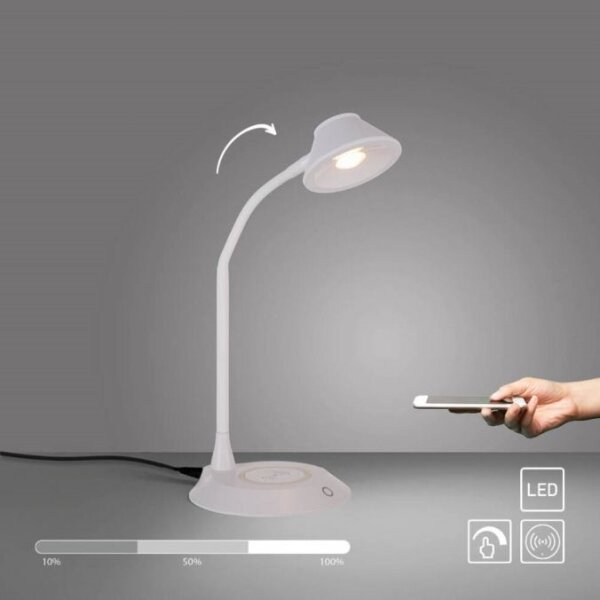 JUST LIGHT. 14414-16 -LED Stm stolní lampa s nabíjením PUCKI LED/4,5W/230V bílá