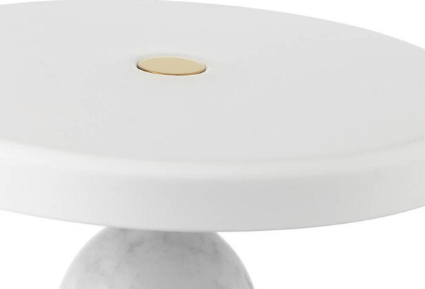 Stolní lampa Normann Copenhagen, Bílá, Obývací pokoj, Kov