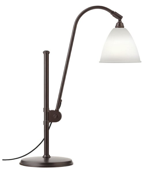 Stolní lampa Bestlite BL1, porcelán/černá, Ø 16 cm