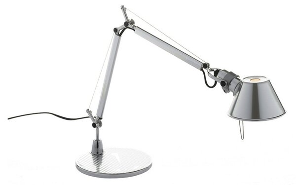 Stolní lampa Artemide, Metalická, Pracovna, Hliník