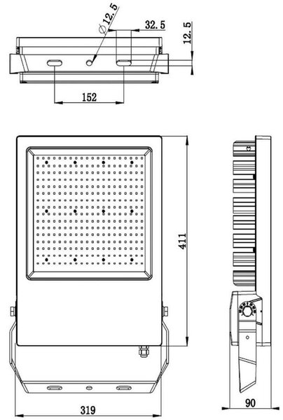 IMPR 732102 Deko-Light podlahové a nástěnné a stropní svítidlo Atik 100-240V 302W 4000 K 39900 lm 319 mm černá - DEKOLIGHT