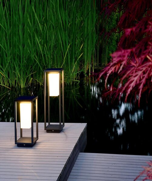 IMPR 733049X VÝPRODEJ VZORKU - Deko-Light stojací svítidlo Samas Solar 340 3,7V DC 2,20 W 3000 K 170 lm 140x140x340 mm tmavě šedá