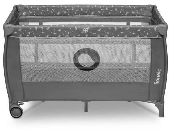 Lionelo - Cestovní postýlka STEFI PLUS Grey White