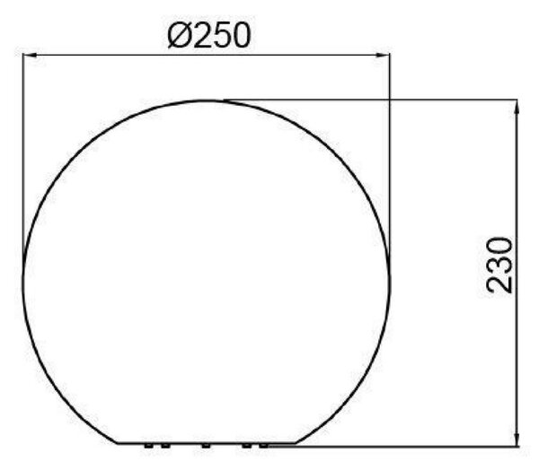 IMPR 836011 Deko-Light dekorativní svítidlo koule 25 230V E27 1x max. 20W bílá