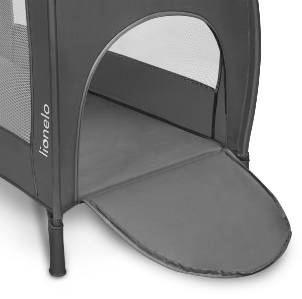 Lionelo - Cestovní postýlka STEFI PLUS Grey White