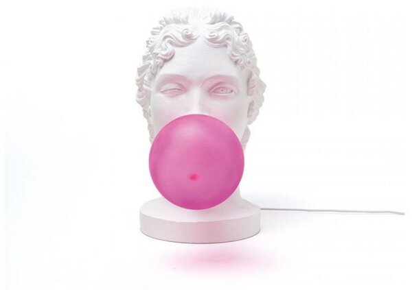 Stolní lampa SELETTI, Bílá, Obývací pokoj, Plast