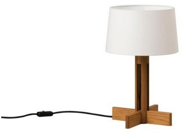 Stolní lampa Santa & Cole, stmívatelné, Bílá, Obývací pokoj, Dřevo