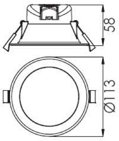 IMPR 565316 Deko-Light stropní vestavné svítidlo Acrux 90 230V 9W 3000/4000/6000 K 760 lm bílá