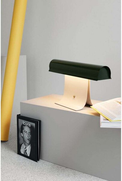 Stolní lampa Northern, stmívatelné, Zelená, Obývací pokoj, Kov