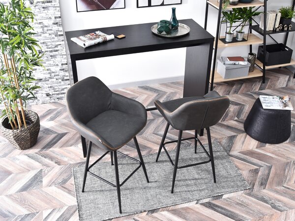 Židle Helena (grafit + černá). Akce -15%