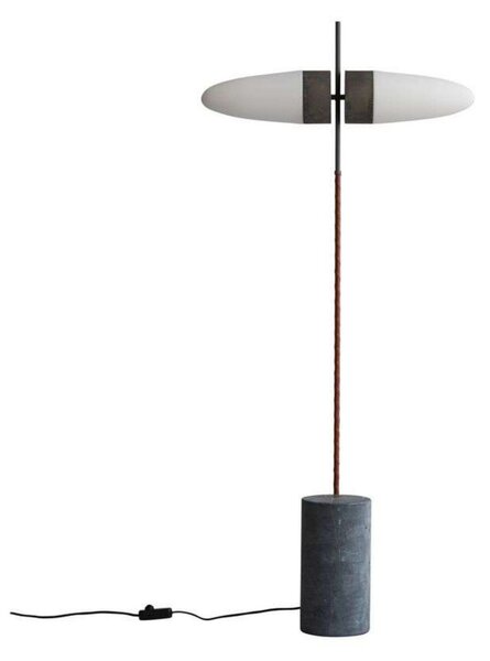 Stojací Lampa 101 COPENHAGEN, Metalická, Obývací pokoj, Sklo