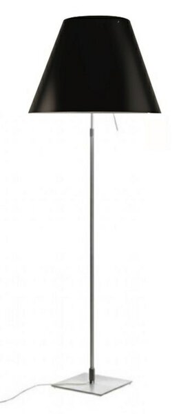 Stojací Lampa Luceplan, Černá, Obývací pokoj, Hliník