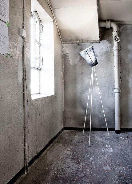Stojací Lampa Northern, stmívatelné, Béžová, Obývací pokoj, Kov