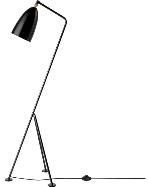 Stojací Lampa GUBI, Černá, Obývací pokoj, Kov