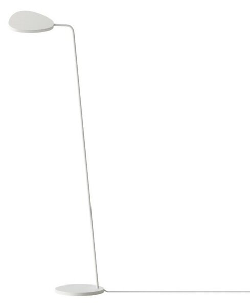 Stojací Lampa Muuto, stmívatelné, Bílá, Obývací pokoj, Hliník