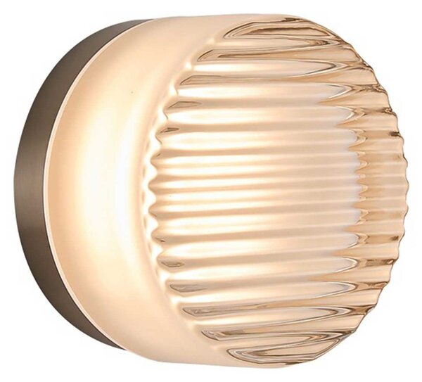 VK Light Glace LED nástěnné svítidlo vroubkované Čirá