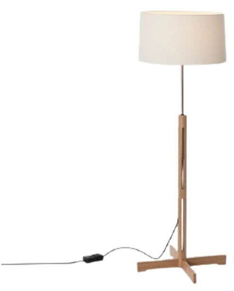 Stojací Lampa Santa & Cole, stmívatelné, Bílá, Obývací pokoj, Dřevo