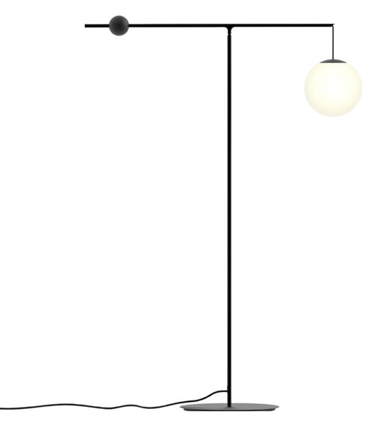 Stojací Lampa Luceplan, Černá, Obývací pokoj, Kov