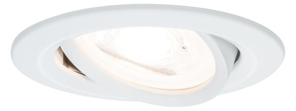 P 93466 Vestavné svítidlo LED Nova kruhové 1x6,5W GU10 bílá mat nastavitelné 3-krokové-stmívatelné - PAULMANN
