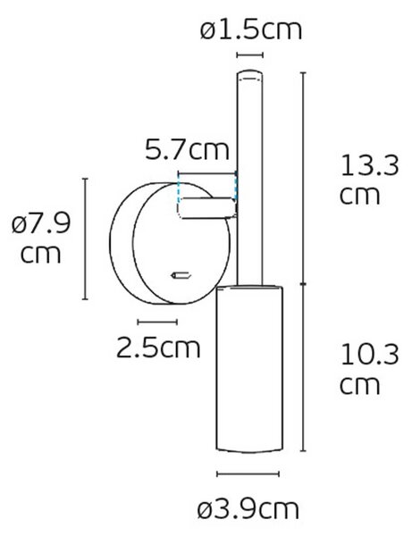 VK Light Nook LED nástěnné bodové svítidlo Černá