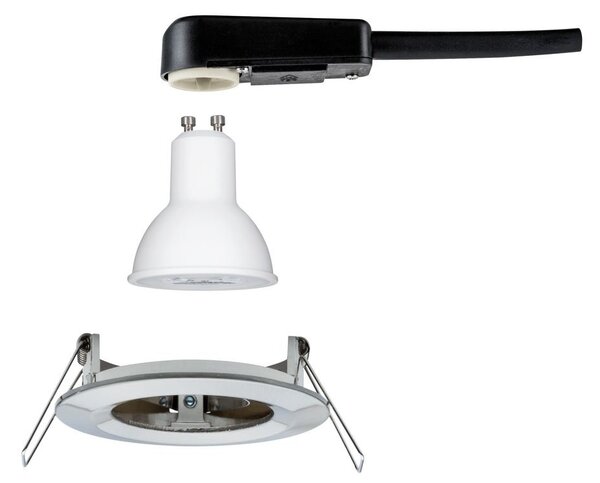 P 93475 Vestavné svítidlo LED Nova kruhové 1x6,5W GU10 kov kartáčovaný nevýklopné 3-krokové-stmívatelné - PAULMANN