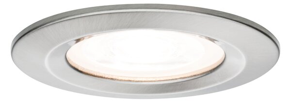 P 93475 Vestavné svítidlo LED Nova kruhové 1x6,5W GU10 kov kartáčovaný nevýklopné 3-krokové-stmívatelné - PAULMANN