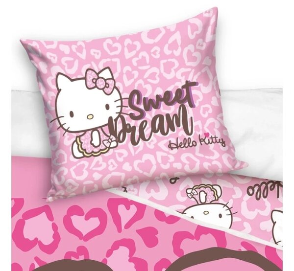 Carbotex povlečení bavlna Hello Kitty Růžová Pohádka 140x200, 70x90 cm