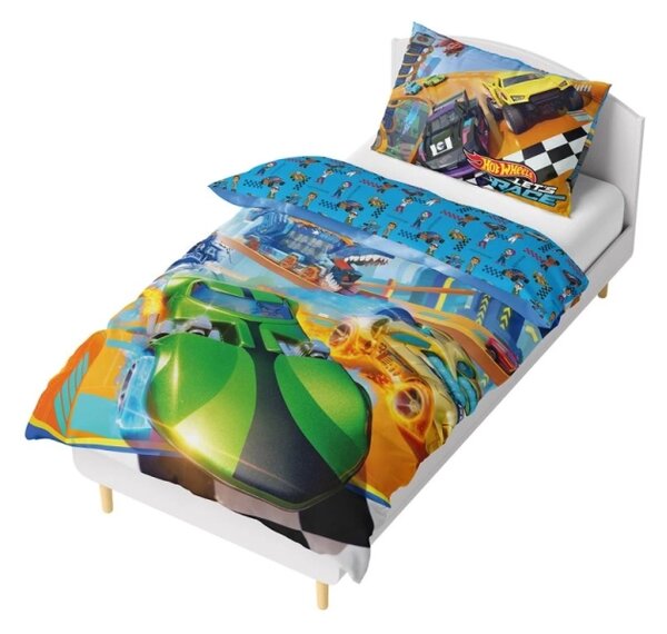 Carbotex povlečení bavlna Hot Wheels Let´s Race 140x200, 70x90 cm
