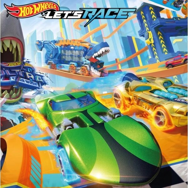 Carbotex povlečení bavlna Hot Wheels Let´s Race 140x200, 70x90 cm