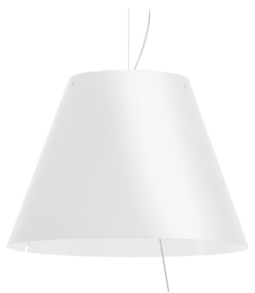 Závěsná svítidlo Luceplan, stmívatelné, Bílá, Jídelna, Hliník
