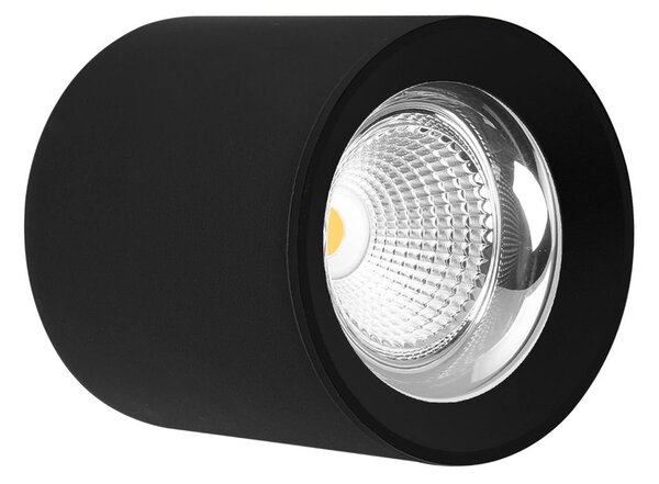 CEN RNDNE-109040 Stropní SVÍTIDLO LED RONDO ČERNÉ 90x90mm 10W/230VAC 4000K 800Lm 45d IP20 - CENTURY