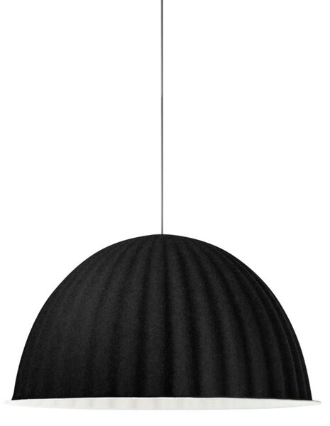 Závěsná svítidlo Muuto, stmívatelné, Černá, Jídelna, Tkanina / Textil