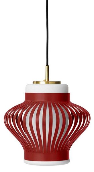 Závěsná svítidlo Warm Nordic, Opal Lamella, stmívatelné, Červená, Jídelna, Kov, Vintage