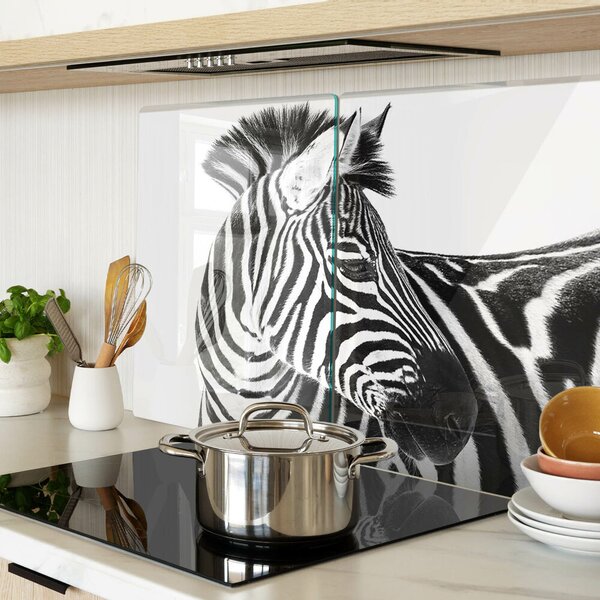 Skleněná krájecí deska Zebra s černými a bílými pruhy ddk-nr-wm-00005635