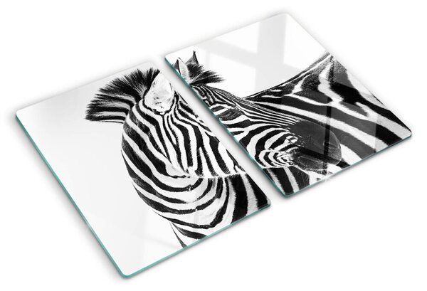 Skleněná krájecí deska Zebra s černými a bílými pruhy ddk-nr-wm-00005635