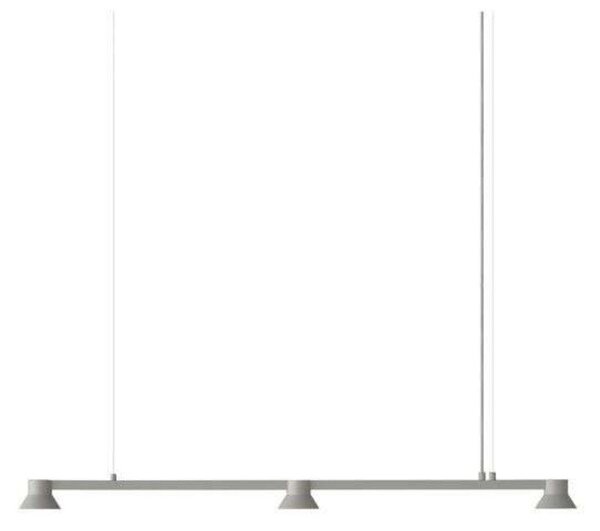 Závěsná svítidlo Normann Copenhagen, stmívatelné, Šedá, Jídelna, Hliník