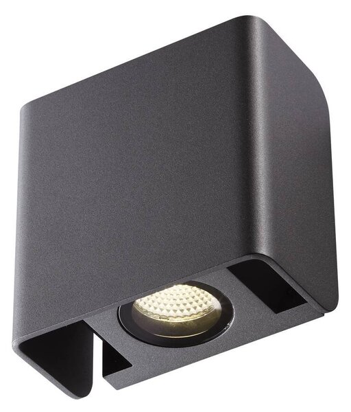 LA 1002900 VÝPRODEJ VZORKU Nástěnné svítidlo MANA antracit LED 12W 325lm 3000K - BIG WHITE (SLV)