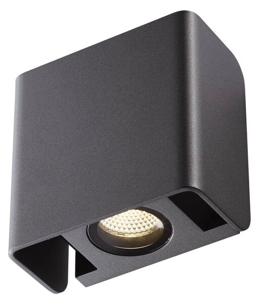 LA 1002900 VÝPRODEJ VZORKU Nástěnné svítidlo MANA antracit LED 12W 325lm 3000K - BIG WHITE (SLV)