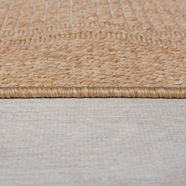 Flair Rugs, Kusový koberec Aruba Alfresco Weave Natural – na ven i na doma, 80x150, béžová, chodba / předsíň